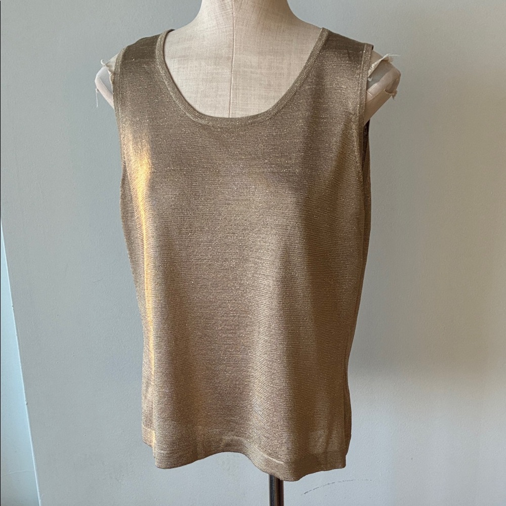 Gold Sleeveless Spanner Top